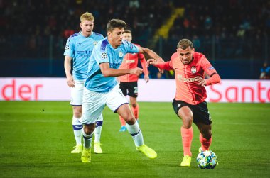 KHARKIV, UKRAINE - September 18, 2019: Rodri player during the UEFA Champions League match between Shakhtar Donetsk vs Manchester City (England), Ukraine