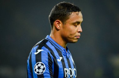 KHARKIV, UKRAINE - December 11, 2019: Luis Muriel player during the UEFA Champions League match between Shakhtar vs Atalanta Bergamasca Calcio BC (Italy), Ukraine