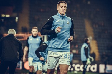 KHARKIV, UKRAINE - December 11, 2019: Mario Pasalic player during the UEFA Champions League match between Shakhtar vs Atalanta Bergamasca Calcio BC (Italy), Ukraine