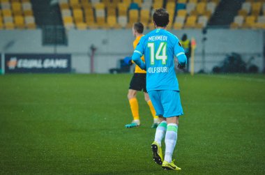Lviv, Ukrayna - 28 Kasım 2019: Alexandria (Ukrayna) ile Wolfsburg (Almanya), Ukrayna arasındaki Uefa Avrupa Ligi karşılaşmasında Admir Mehmedi oyuncusu