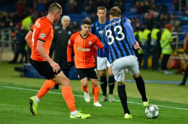 KHARKIV, UKRAINE - December 11, 2019: Hans Hateboer player during the UEFA Champions League match between Shakhtar vs Atalanta Bergamasca Calcio BC (Italy), Ukraine