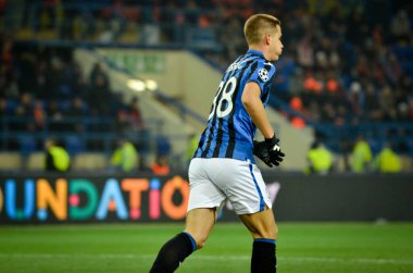 KHARKIV, UKRAINE - December 11, 2019: Mario Pasalic player during the UEFA Champions League match between Shakhtar vs Atalanta Bergamasca Calcio BC (Italy), Ukraine