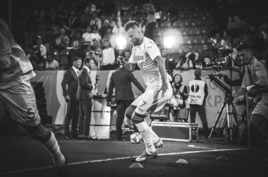 DNIPRO, UKRAINE - September 10, 2019: Andrii Yarmolenko player during the friendly match between national team Ukraine against Nigeria national team, Ukraine