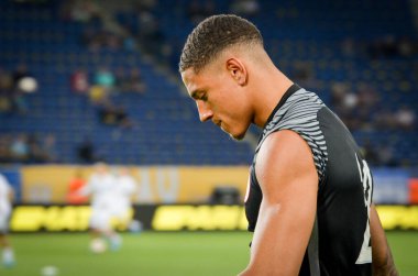 DNIPRO, UKRAINE - September 10, 2019: Leon Balogun during the friendly match between national team Ukraine against Nigeria national team, Ukraine