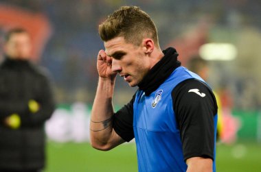 KHARKIV, UKRAINE - December 11, 2019: Robin Gosens player during the UEFA Champions League match between Shakhtar vs Atalanta Bergamasca Calcio BC (Italy), Ukraine