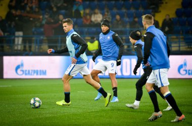 KHARKIV, UKRAINE - December 11, 2019: Remo Freuler player during the UEFA Champions League match between Shakhtar vs Atalanta Bergamasca Calcio BC (Italy), Ukraine