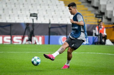 Istanbul, Turkey - August 14, 2019: Roberto Firmino before the UEFA Super Cup Finals match between Liverpool and Chelsea at Vodafone Park in Vodafone Arena, Turkey