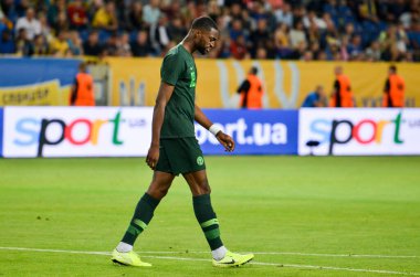 DNIPRO, UKRAINE - September 10, 2019: Semi Ajayi player during the friendly match between national team Ukraine against Nigeria national team, Ukraine