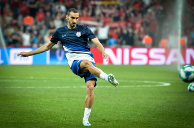 Istanbul, Turkey - August 14, 2019: Davide Zappacosta during the UEFA Super Cup Finals match between Liverpool and Chelsea in Vodafone Arena stadium, Turkey