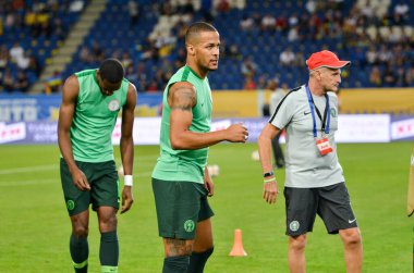 DNIPRO, UKRAINE - September 10, 2019: William Troost-Ekongplayer during the friendly match between national team Ukraine against Nigeria national team, Ukraine