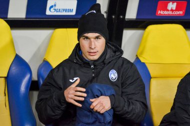KHARKIV, UKRAINE - December 11, 2019: Ruslan Malinovskyi during the UEFA Champions League match between Shakhtar vs Atalanta Bergamasca Calcio BC (Italy), Ukraine