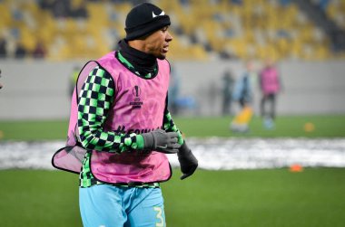 Lviv, Ukrayna - 28 Kasım 2019: Marcel Tisserand Uefa Avrupa Ligi karşılaşmasında Alexandria Wolfsburg (Almanya), Ukrayna