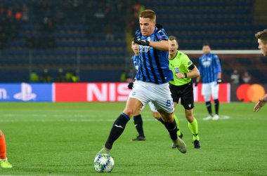 KHARKIV, UKRAINE - December 11, 2019: Mario Pasalic player during the UEFA Champions League match between Shakhtar vs Atalanta Bergamasca Calcio BC (Italy), Ukraine