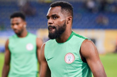 DNIPRO, UKRAINE - September 10, 2019: Bryan Idowu during the friendly match between national team Ukraine against Nigeria national team, Ukraine