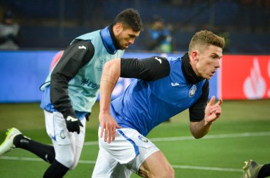 KHARKIV, UKRAINE - December 11, 2019: Robin Gosens player during the UEFA Champions League match between Shakhtar vs Atalanta Bergamasca Calcio BC (Italy), Ukraine
