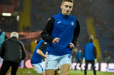 KHARKIV, UKRAINE - December 11, 2019: Timothy Castagne player during the UEFA Champions League match between Shakhtar vs Atalanta Bergamasca Calcio BC (Italy), Ukraine
