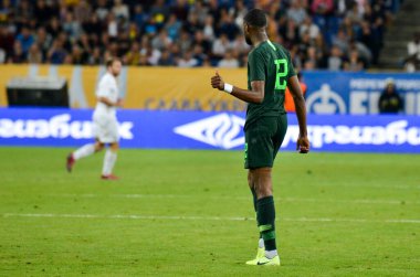 DNIPRO, UKRAINE - September 10, 2019: Semi Ajayi player during the friendly match between national team Ukraine against Nigeria national team, Ukraine