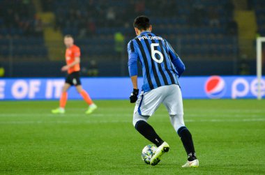KHARKIV, UKRAINE - December 11, 2019: Jose Luis Palomino player during the UEFA Champions League match between Shakhtar vs Atalanta Bergamasca Calcio BC (Italy), Ukraine