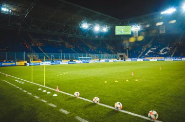 DNIPRO, UKRAINE - September 10, 2019: General view of the Dnipro Arena stadium during the friendly match between national team Ukraine against Nigeria national team, Ukraine