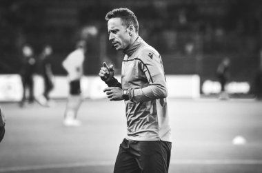 KHARKIV, UKRAINE - September 18, 2019: Referee Artur Soares Dias during the UEFA Champions League match between Shakhtar Donetsk vs Manchester City (England), Ukraine