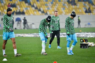 Lviv, Ukrayna - 28 Kasım 2019: Uefa Avrupa Ligi karşılaşmasında Woldria - Wolfsburg (Almanya), Ukrayna