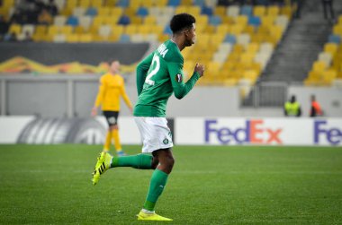 LVIV, UKRAINE - November 07, 2019: Wesley Fofana player during the UEFA Europa League match between Alexandria (Ukraine) vs AS Saint Etienne (France), Ukraine
