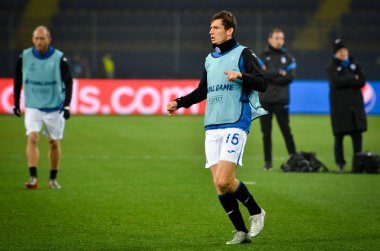 KHARKIV, UKRAINE - December 11, 2019: Marten de Roon players during the UEFA Champions League match between Shakhtar vs Atalanta Bergamasca Calcio BC (Italy), Ukraine