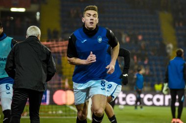 KHARKIV, UKRAINE - December 11, 2019:  Robin Gosens player during the UEFA Champions League match between Shakhtar vs Atalanta Bergamasca Calcio BC (Italy), Ukraine