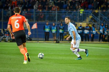 KHARKIV, UKRAINE - September 18, 2019: Ilkay Gundogan player during the UEFA Champions League match between Shakhtar Donetsk vs Manchester City (England), Ukraine