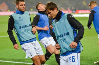 KHARKIV, UKRAINE - December 11, 2019: Marten de Roon players during the UEFA Champions League match between Shakhtar vs Atalanta Bergamasca Calcio BC (Italy), Ukraine