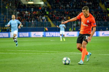 KHARKIV, UKRAINE - September 18, 2019: Junior Moraes during the UEFA Champions League match between Shakhtar Donetsk vs Manchester City (England), Ukraine