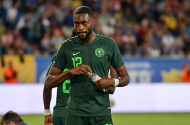 DNIPRO, UKRAINE - September 10, 2019:  Semi Ajayi player during the friendly match between national team Ukraine against Nigeria national team, Ukraine
