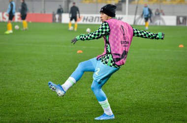 Lviv, Ukrayna - 28 Kasım 2019: William Uefa Avrupa Ligi maçında Alexandria - Wolfsburg (Almanya), Ukrayna