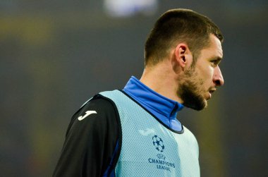 KHARKIV, UKRAINE - December 11, 2019:  Robin Gosens player during the UEFA Champions League match between Shakhtar vs Atalanta Bergamasca Calcio BC (Italy), Ukraine