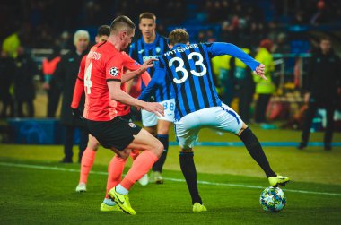 KHARKIV, UKRAINE - December 11, 2019: Hans Hateboer player during the UEFA Champions League match between Shakhtar vs Atalanta Bergamasca Calcio BC (Italy), Ukraine
