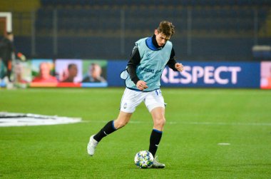 KHARKIV, UKRAINE - December 11, 2019: Marten de Roon players during the UEFA Champions League match between Shakhtar vs Atalanta Bergamasca Calcio BC (Italy), Ukraine