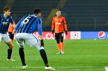 KHARKIV, UKRAINE - December 11, 2019:  Jose Luis Palomino player during the UEFA Champions League match between Shakhtar vs Atalanta Bergamasca Calcio BC (Italy), Ukraine