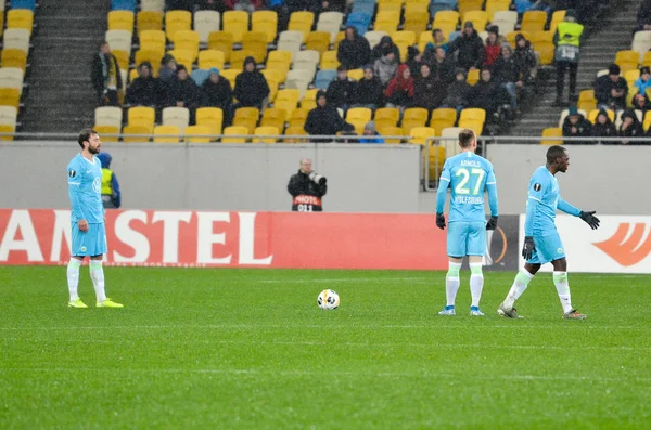 Lviv Ukraine November 2019 Wolfsburger Spieler Beim Spiel Der Uefa — Stockfoto