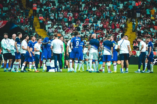 Istanbul Turkey August 2019 Chelsea Player Half Time Break Uefa — 스톡 사진