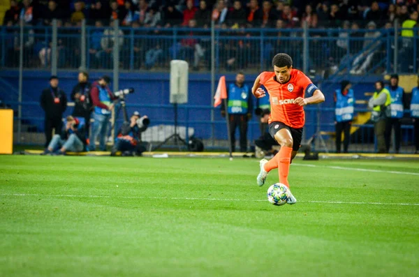 Kharkiv Ukraine Setembro 2019 Jogador Taison Durante Jogo Liga Dos — Fotografia de Stock