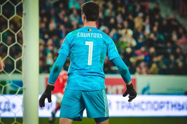 Saint Petersburg Rusia Noviembre 2019 Thibaut Courtois Jugador Durante Partido — Foto de Stock