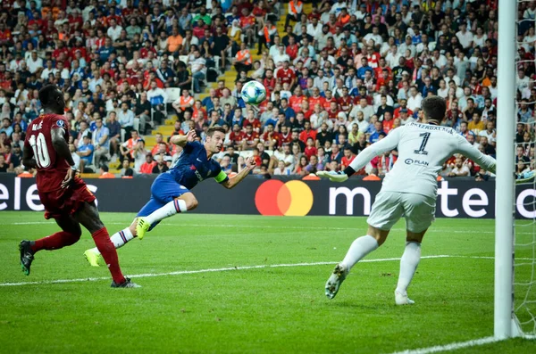 Estambul Turquía Agosto 2019 Cesar Azpilicueta Durante Partido Final Supercopa —  Fotos de Stock