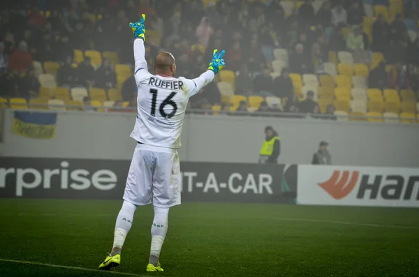Lviv Ukraine November 2019 Stephane Ruffier Player Uefa Europa League — Stockfoto