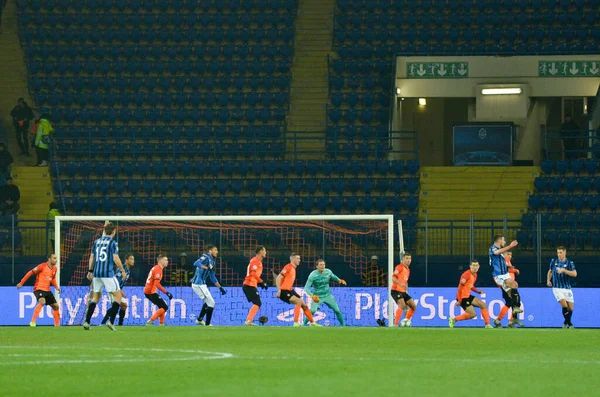 Kharkiv Ucrania Diciembre 2019 Jugador Fútbol Durante Partido Uefa Champions — Foto de Stock