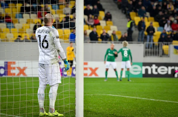 Lviv Ucrania Noviembre 2019 Stephane Ruffier Jugador Durante Partido Uefa — Foto de Stock