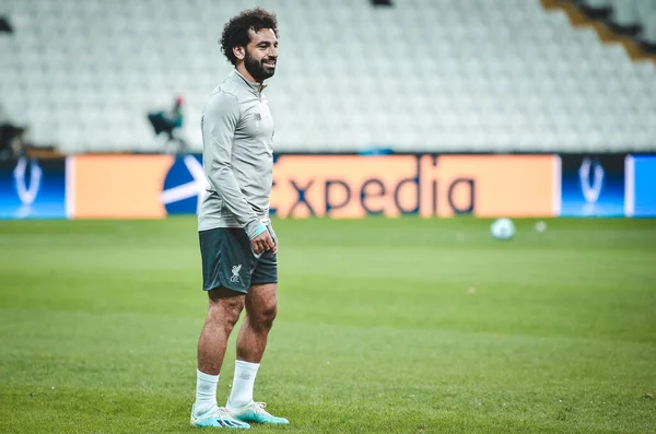 Estambul Turquía Agosto 2019 Mohamed Salah Antes Del Partido Final —  Fotos de Stock