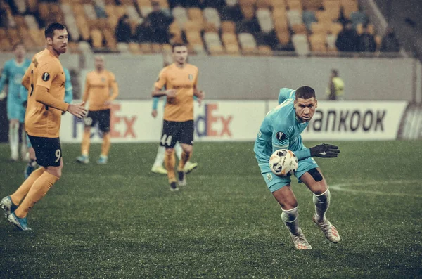 Lviv Ukraine Novembro 2019 Jogador Jeffrey Bruma Durante Jogo Uefa — Fotografia de Stock