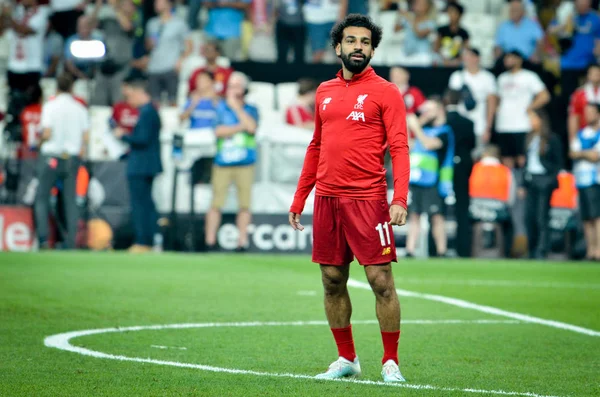 Istambul Turquia Agosto 2019 Mohamed Salah Durante Partida Das Finais — Fotografia de Stock