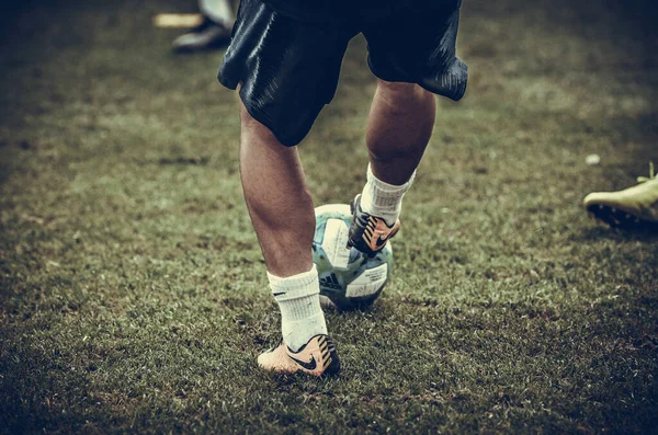 Istambul Turquia Agosto 2019 Sessão Treino Futebol Com Bola Jogadores — Fotografia de Stock