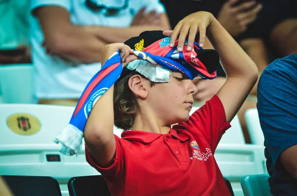 Estambul Turquía Agosto 2019 Fanáticos Espectadores Del Chelsea Football Durante —  Fotos de Stock